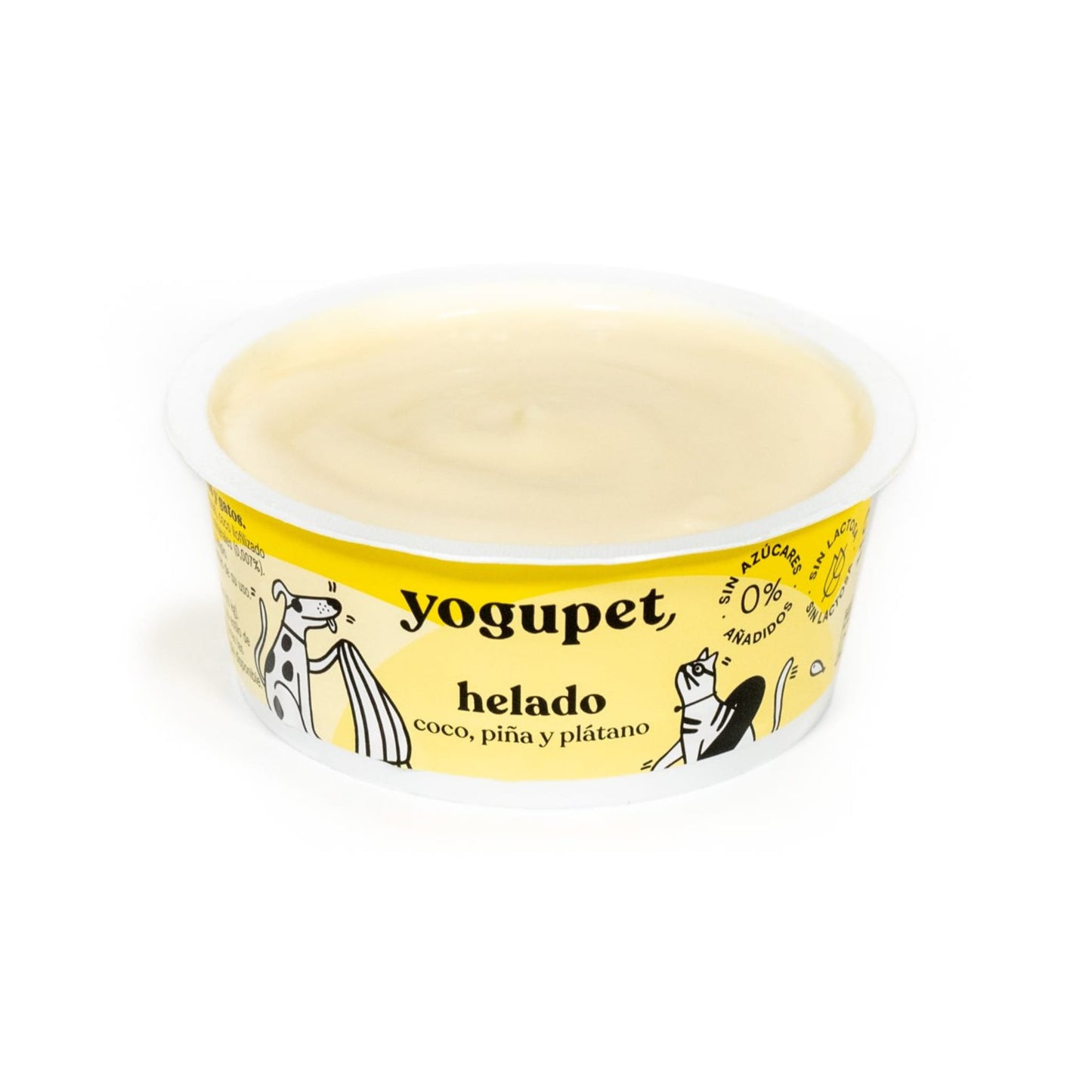 Yogupet Helado Coco, Piña y Plátano