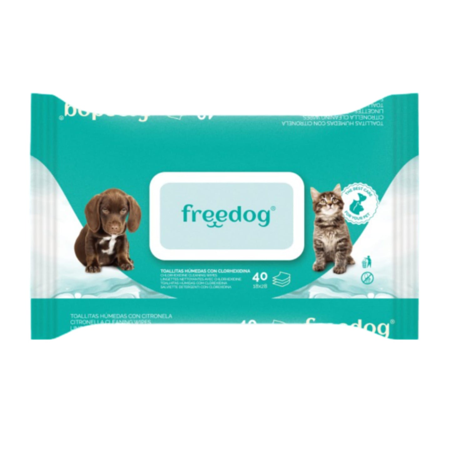 Toallitas FreeDog Clorhexidina