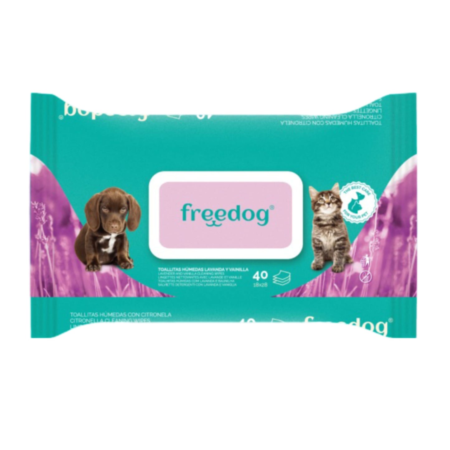 Toallitas FreeDog Lavanda y Vainilla