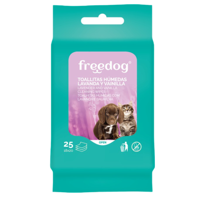 Toallitas Pocket FreeDog Lavanda y Vainilla