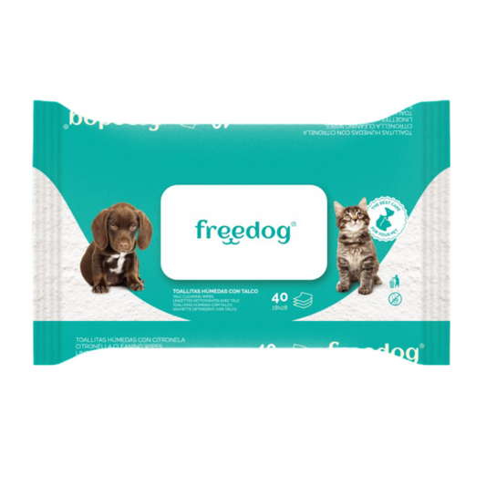 Toallitas FreeDog Talco