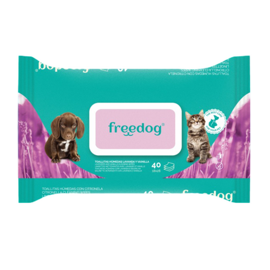 Toallitas FreeDog Lavanda y Vainilla