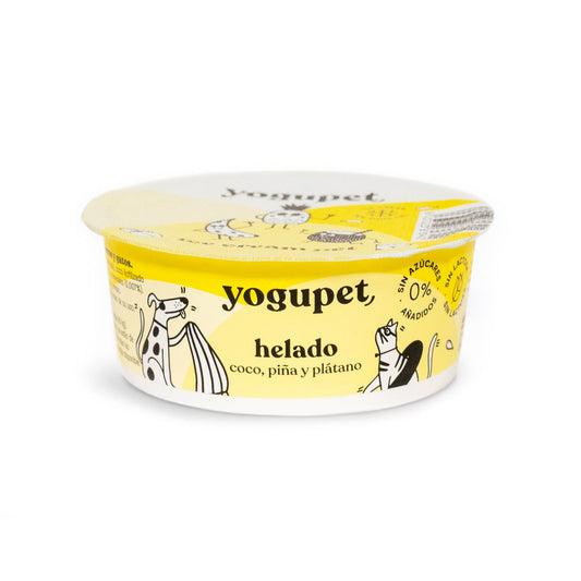Yogupet Helado Coco, Piña y Plátano