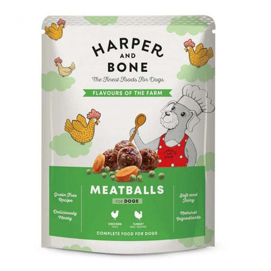 Harper & Bone Albóndigas Pollo y Pavo para Perro