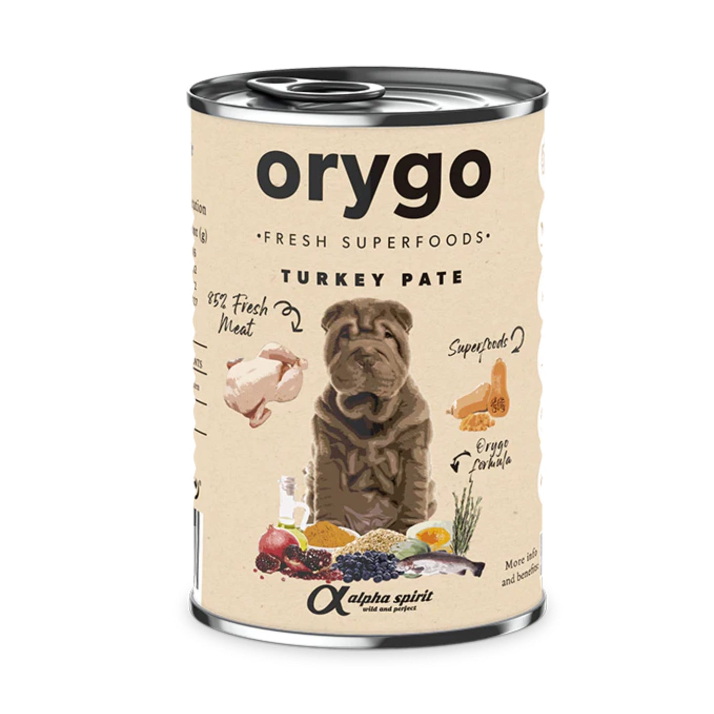 Orygo - Paté de Pavo Con Calabaza para Perros
