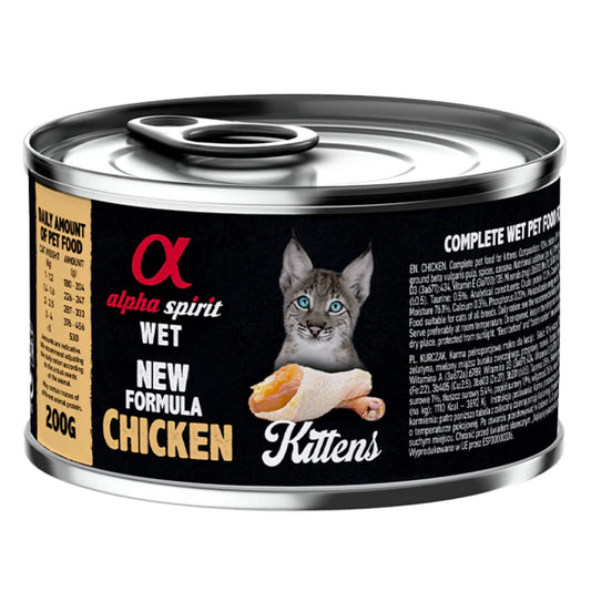 Comida Húmeda de Pollo Para Gatos Cachorros