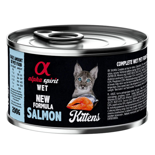 Comida Húmeda de Salmón Para Gatos Cachorros