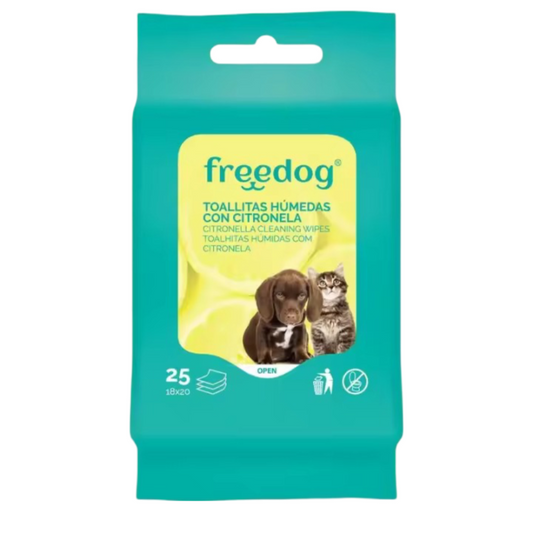 Toallitas Pocket FreeDog Citronela