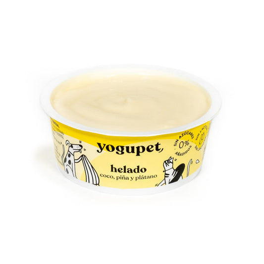 Yogupet Helado Coco, Piña y Plátano