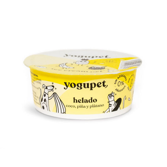 Yogupet Helado Coco, Piña y Plátano