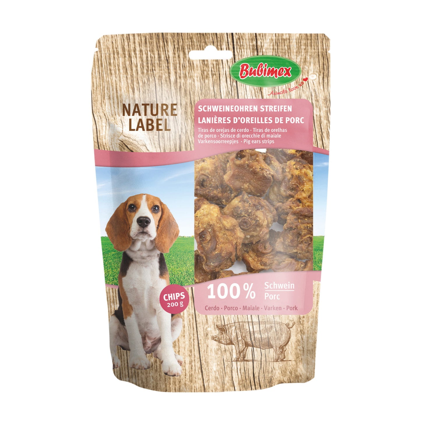 Tiras de Oreja de Cerdo Nature Label (200g)